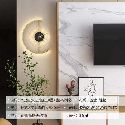 Creative Clock Wall Lamp